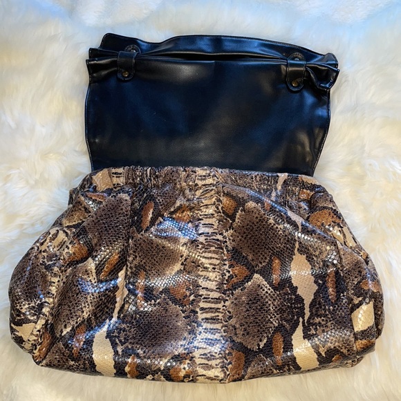 Sharif Genuine Vintage Genuine Python Snakeskin Clutch and Crossbody Handbag - Picture 15 of 17